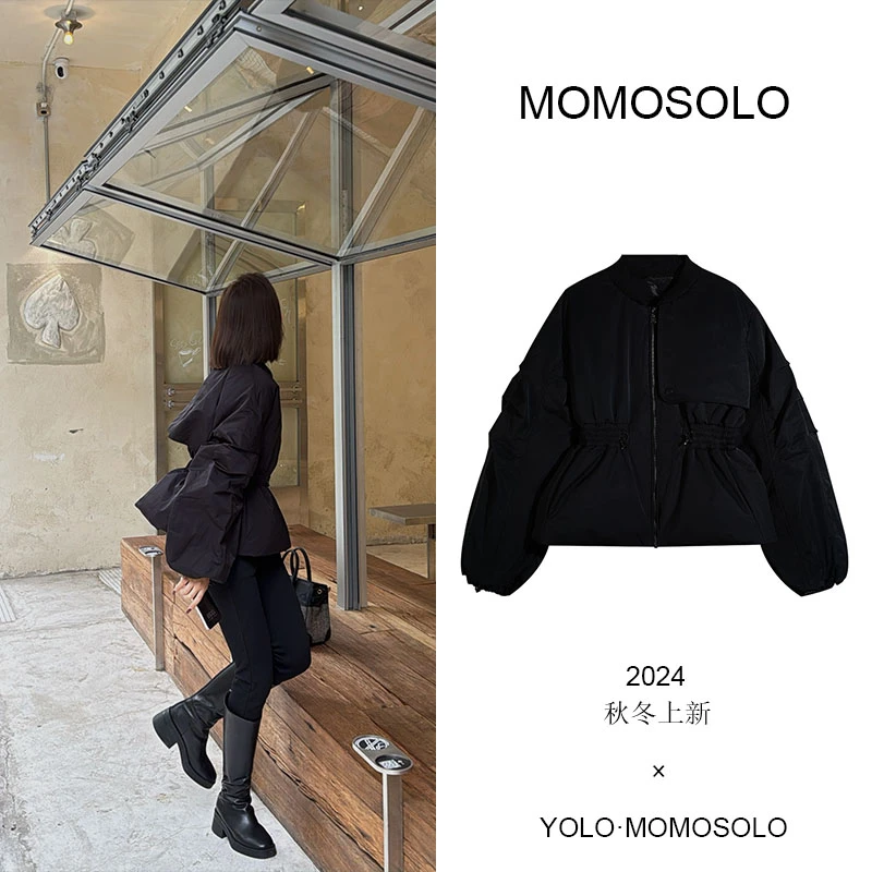 MOMOSOLOYOLO清仓专属•黑桃A•（YM285）90白鸭绒羽绒服宽松冬季