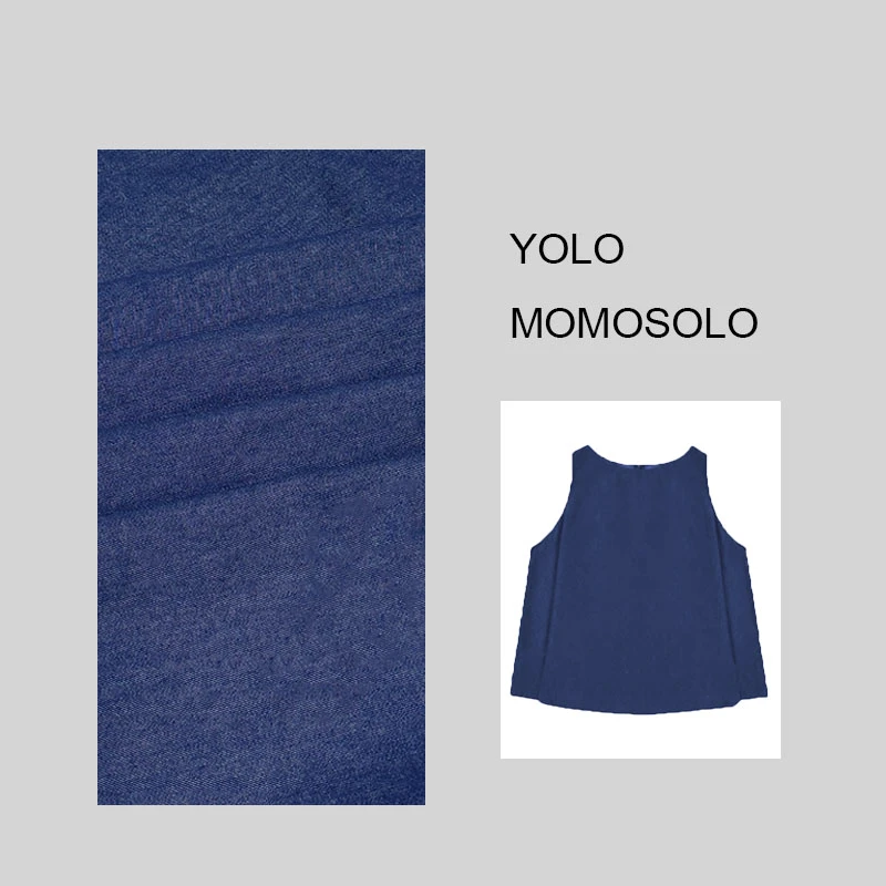 MOMOSOLOYOLO清仓专属•盛夏午后•复古宽松无袖牛仔背心M9001