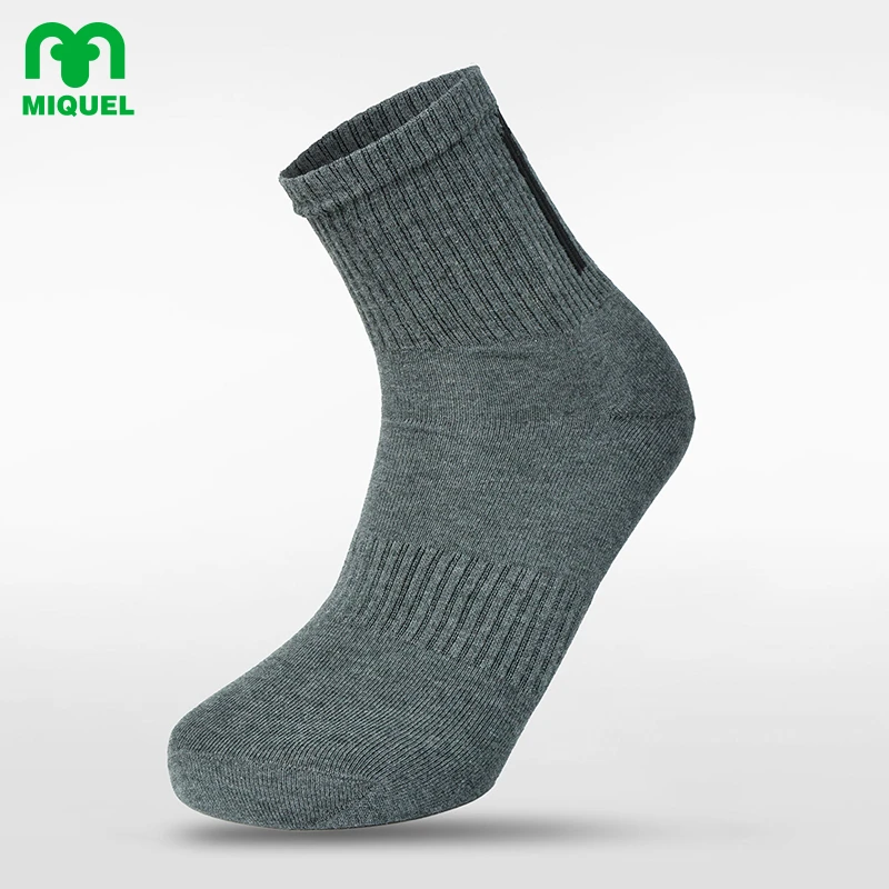 米盖尔运动袜子男女款吸汗透气袜跑步足球袜篮球袜中筒春秋夏季棉