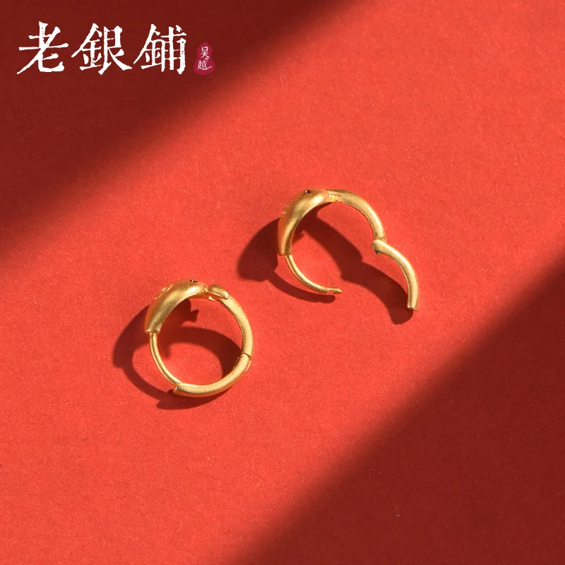 925银耳饰 s925银发财蛇耳扣