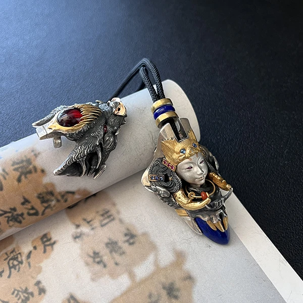 天使原创珠宝设计新品创意新设计男士时尚个性小众S925青金石饰品