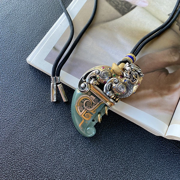 天使原创珠宝设计新品创意设计复古时尚小众个性工艺S925翡翠饰品