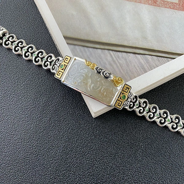 天使原创珠宝设计新品创意设计复古时尚做旧小众个性S925翡翠饰品