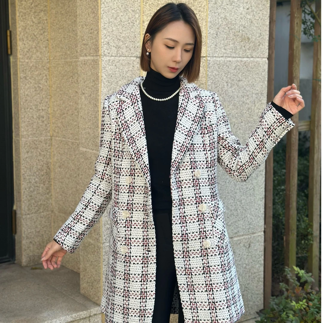 【李李·精选】中长款小香风大衣