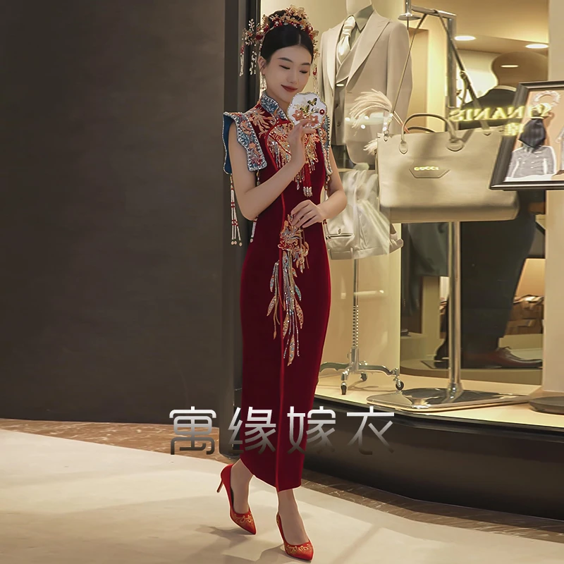 旗袍秀禾服2025新款新娘迎亲出阁礼服高档显瘦敬酒服中式嫁衣礼服