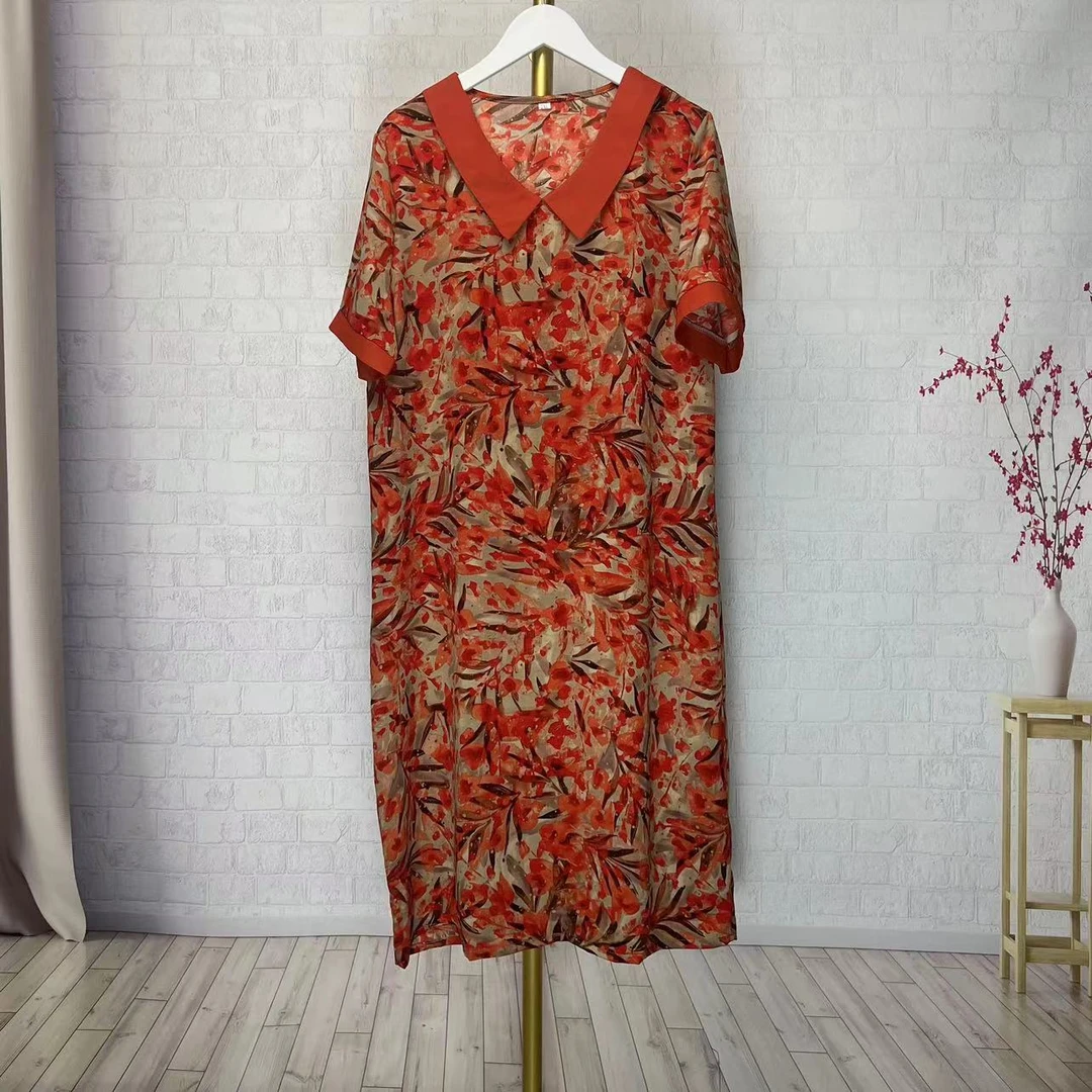 4001 【凤尾花】高级感 显瘦气质新中式连衣裙