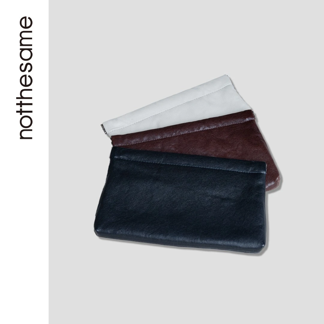 notthesame头层小羊皮多功能收纳包零钱包化妆包轻奢便携女士真皮