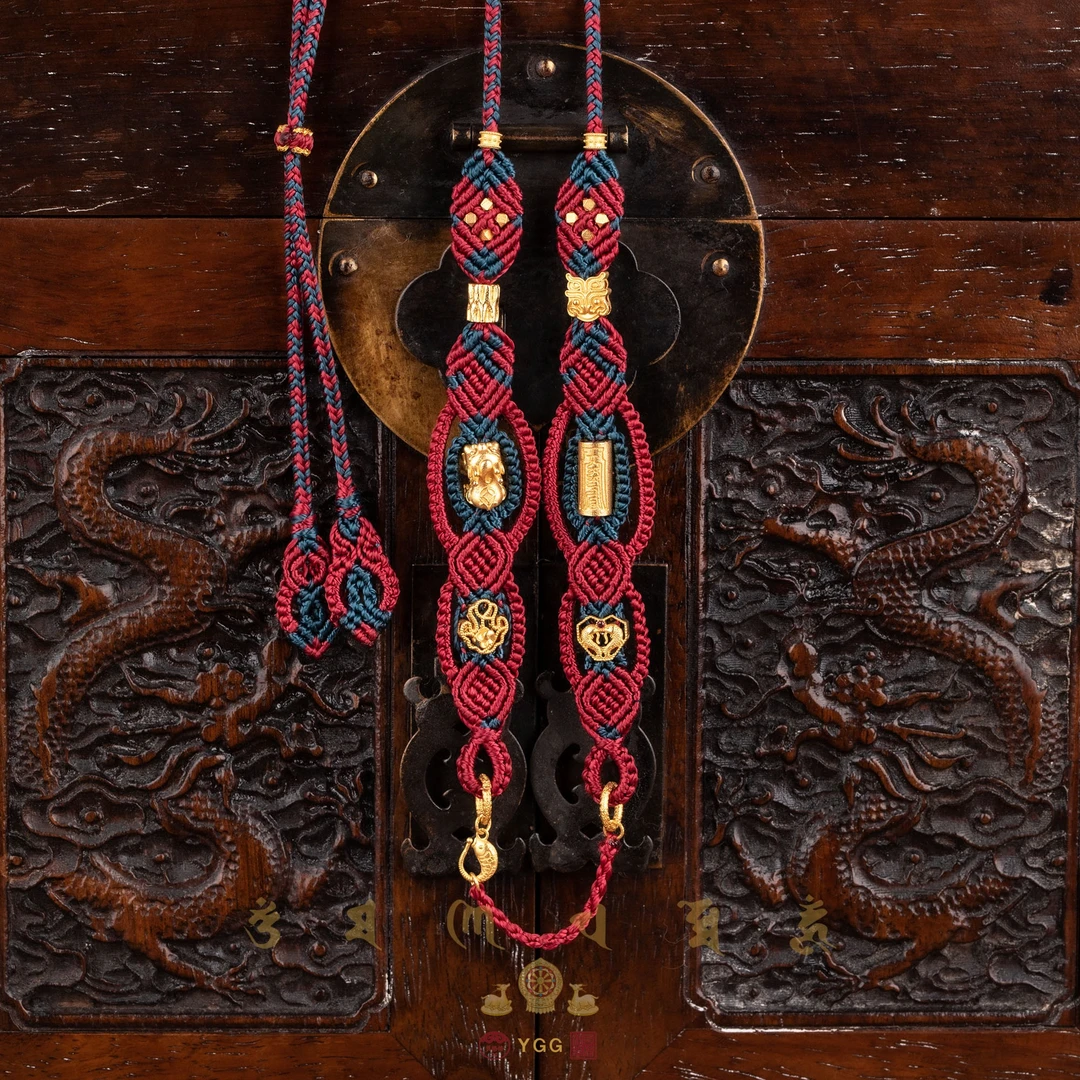 员格格【孤品】18K金TAITAI手工精编多功能万绳项链/CJDS02