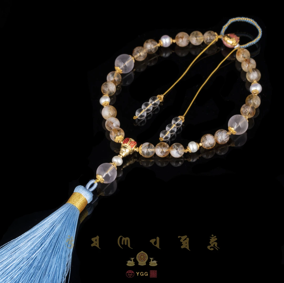 员格格HRDS04/水晶黄塔晶挂件/珍珠（多样性发）