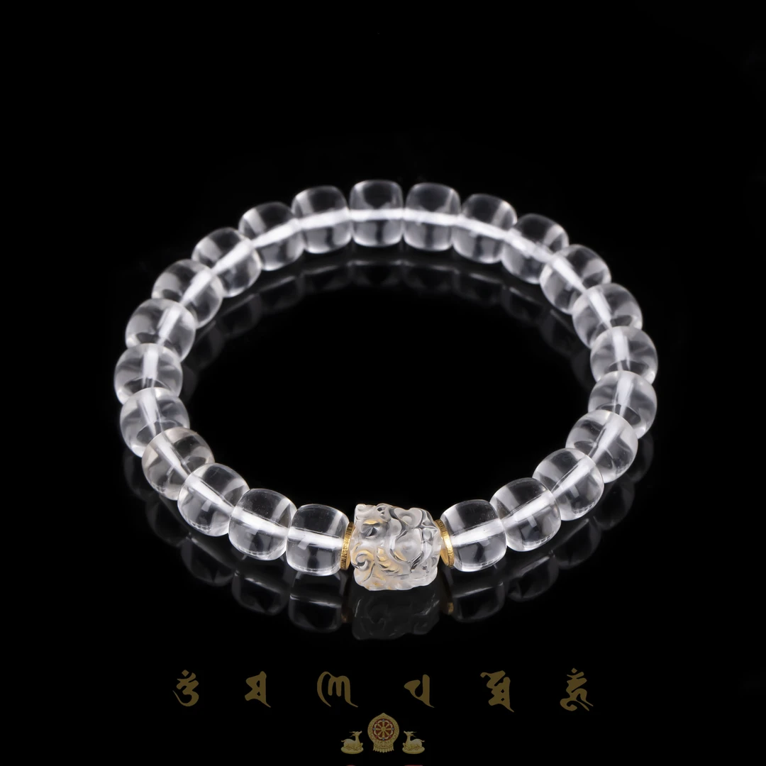 K员格格FLDS02/白水晶直切老型珠手串/大鹏
