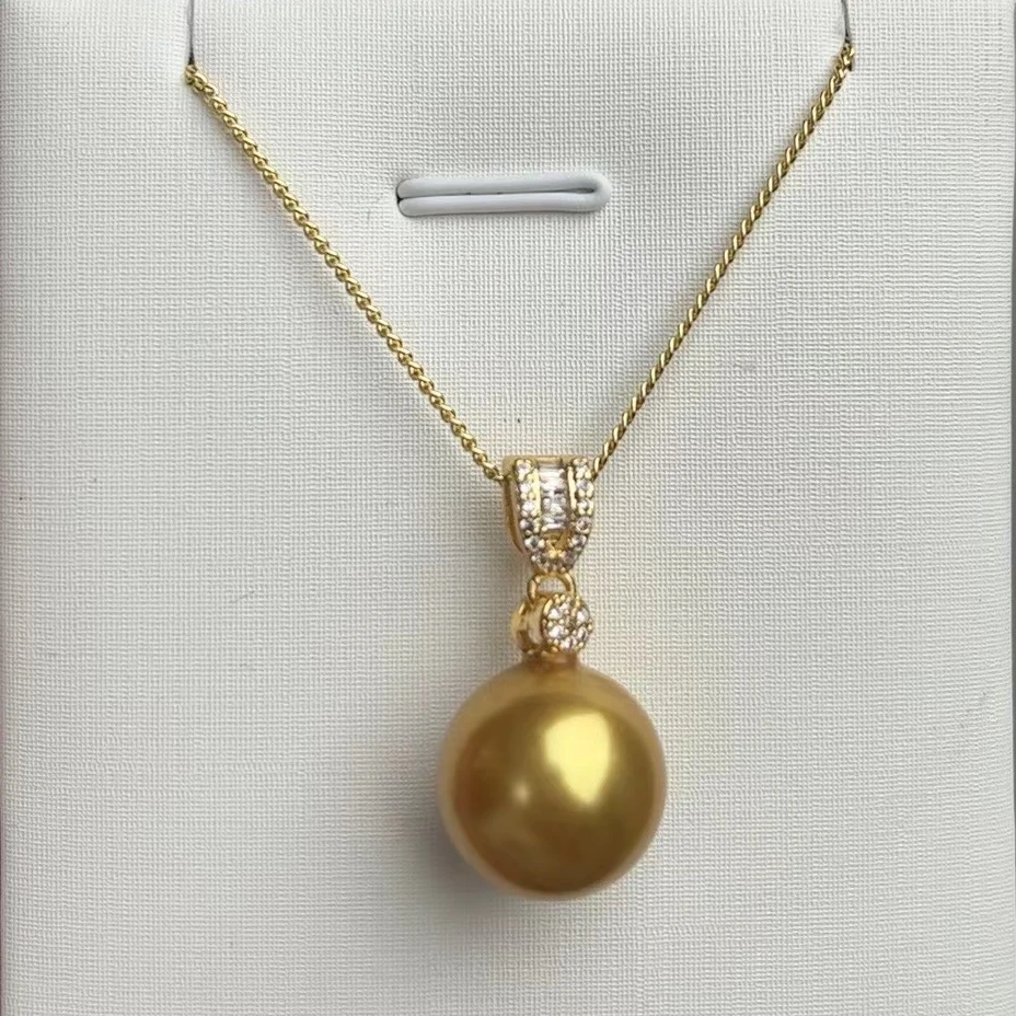 一字款14mm金色吊坠经典款百搭