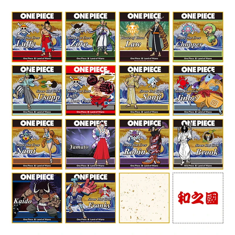 正版授权｛角色色纸立牌｝和之国系列草帽一伙海贼王海贼王
