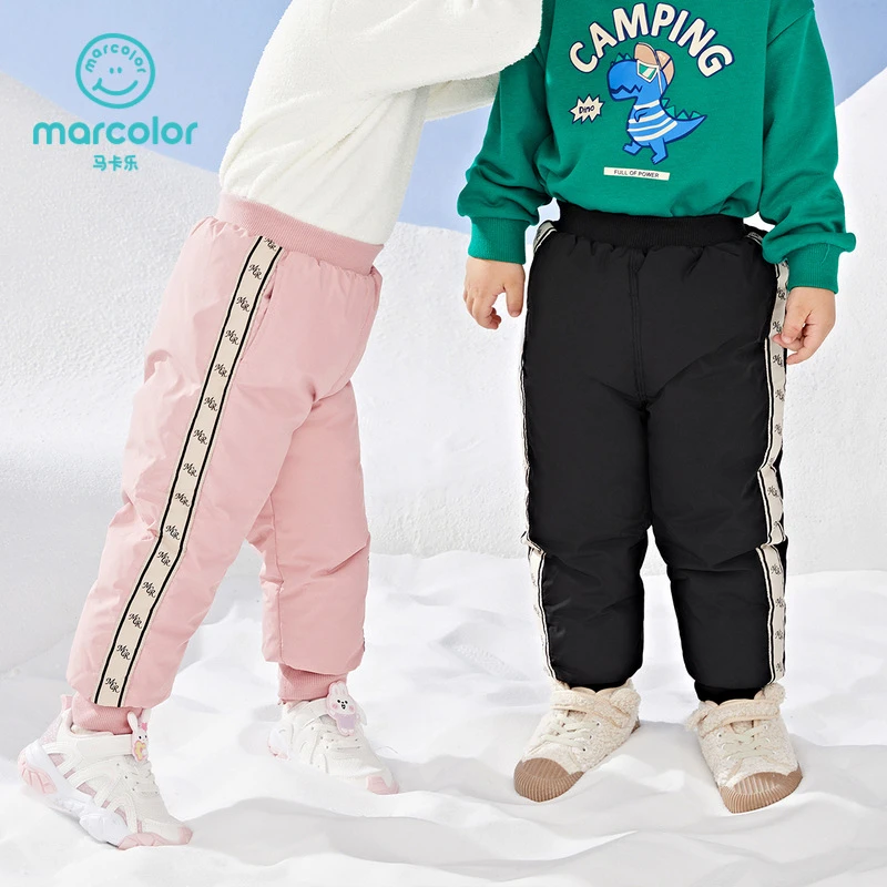 马卡乐童装冬季新款男女童小童保暖加厚秋冬外穿长裤500422218203