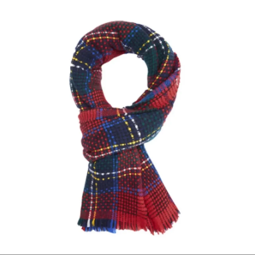 GIRDEAR/哥弟秋冬新款经典保暖百搭格纹时尚围巾 1800014双面加厚