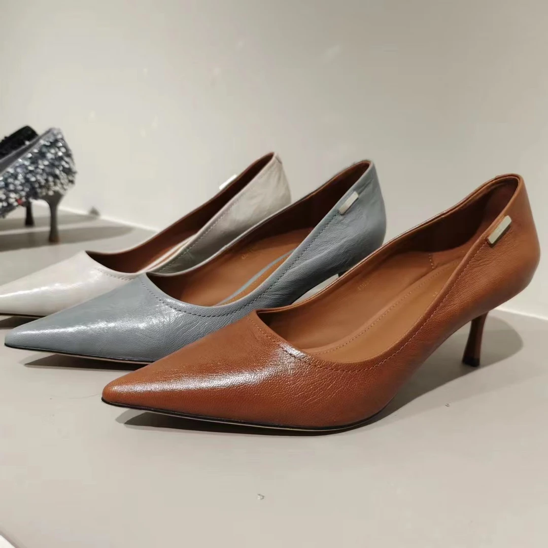 KAKA NUOYA   1569    气质尖头百搭高跟单鞋