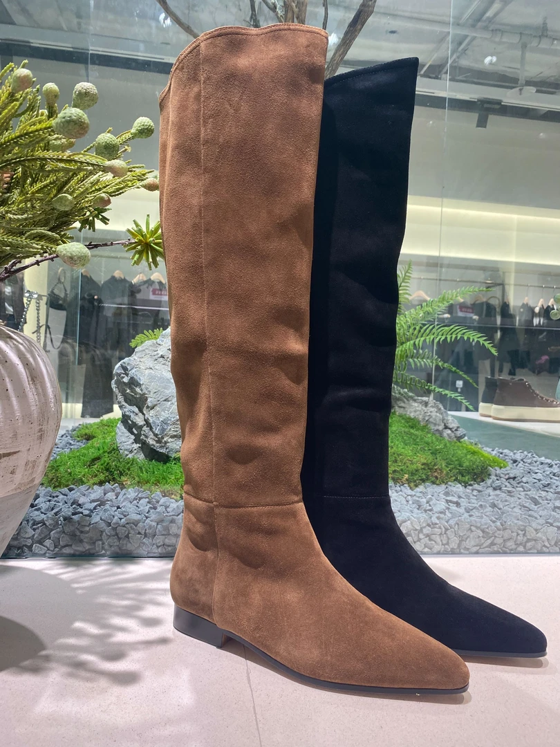 KAKA NUOYA  1883  时尚百搭过膝秋冬骑士长筒靴