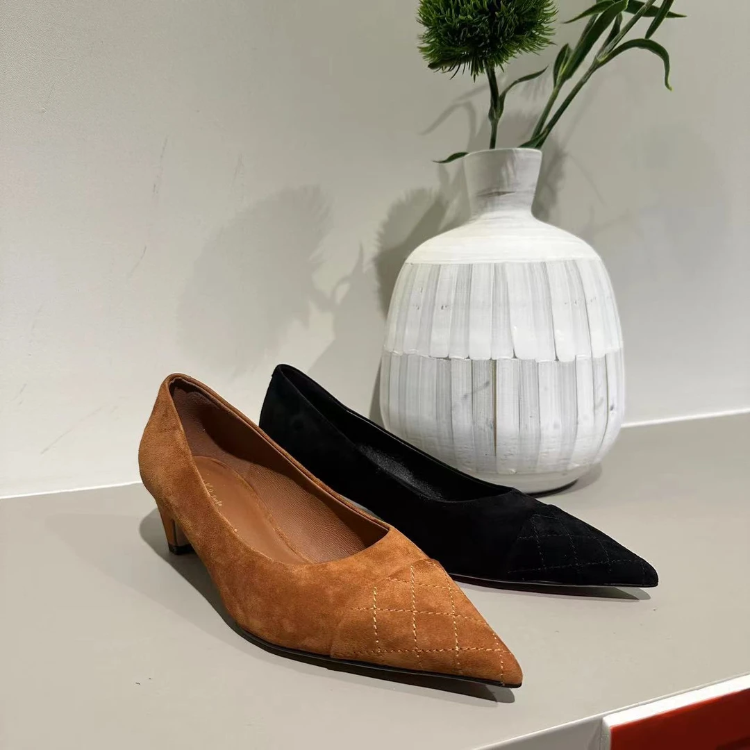 KAKA NUOYA 1558   春季极简百搭尖头浅口鞋.