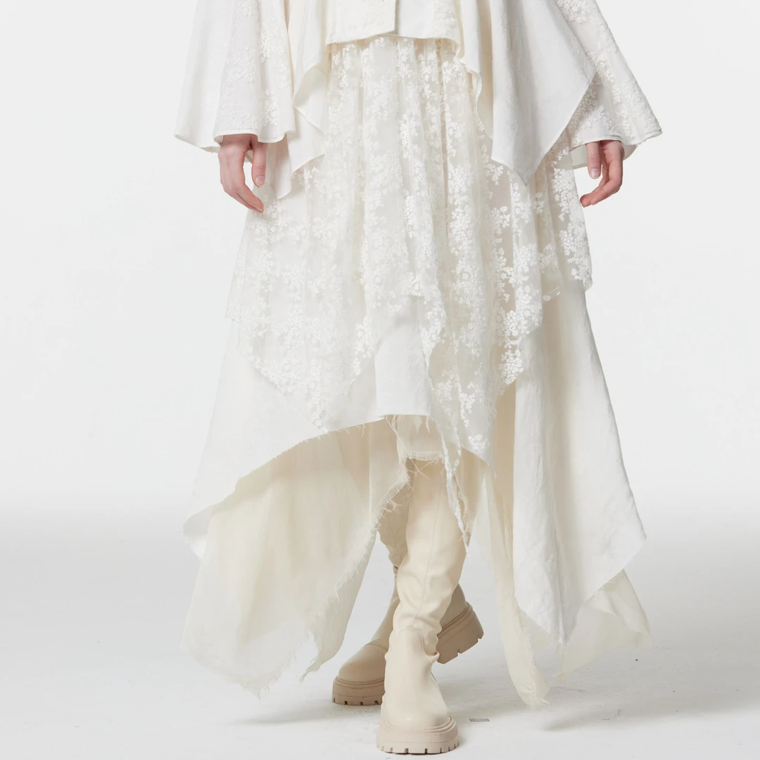 VERA SERIASE新款 秋季省心穿搭复古蕾丝时尚半身裙 2H3C1QZ480