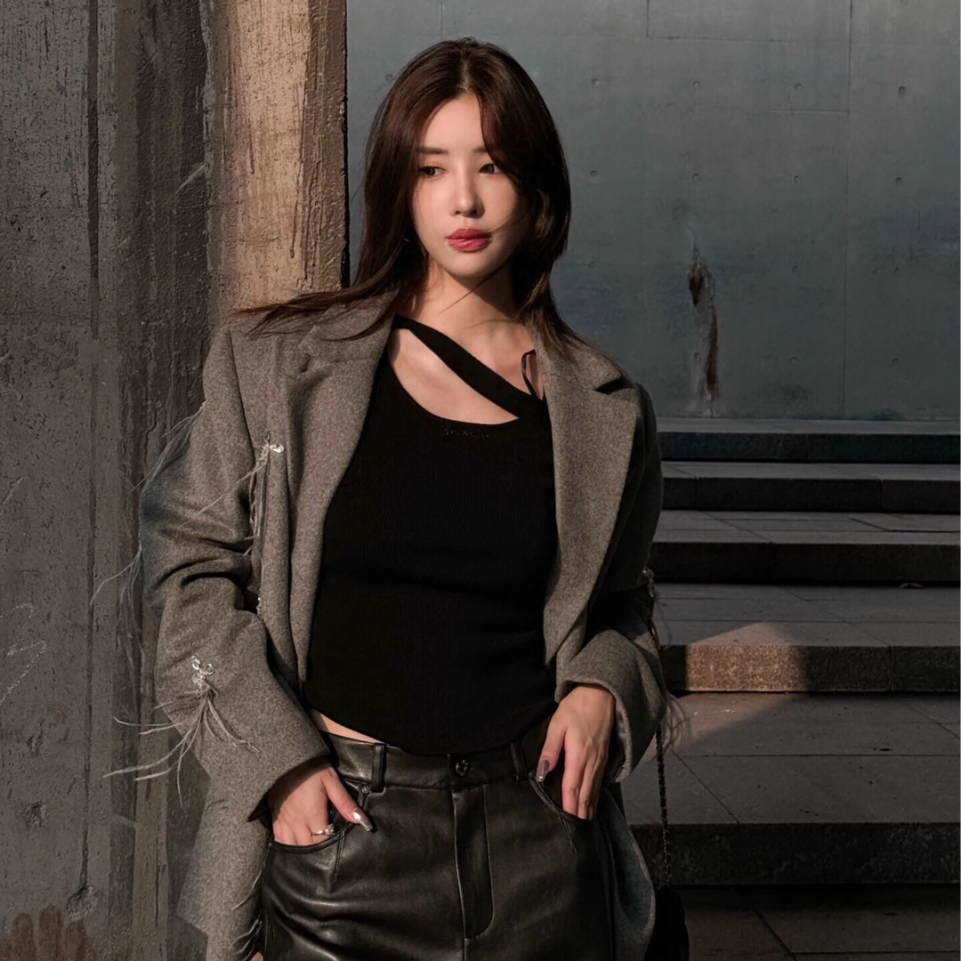 Vera Seriase设计师品牌 冬季新气质名媛羽毛西服外套1I4B1DY651