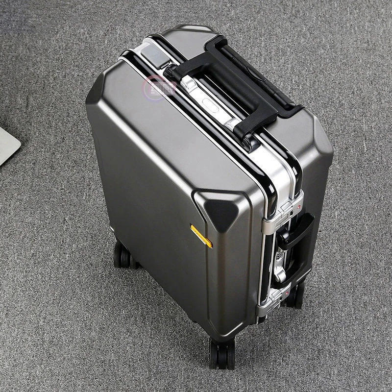 品牌铝框拉杆箱男万向轮旅行箱女时尚大容量密码箱商务皮箱学生箱