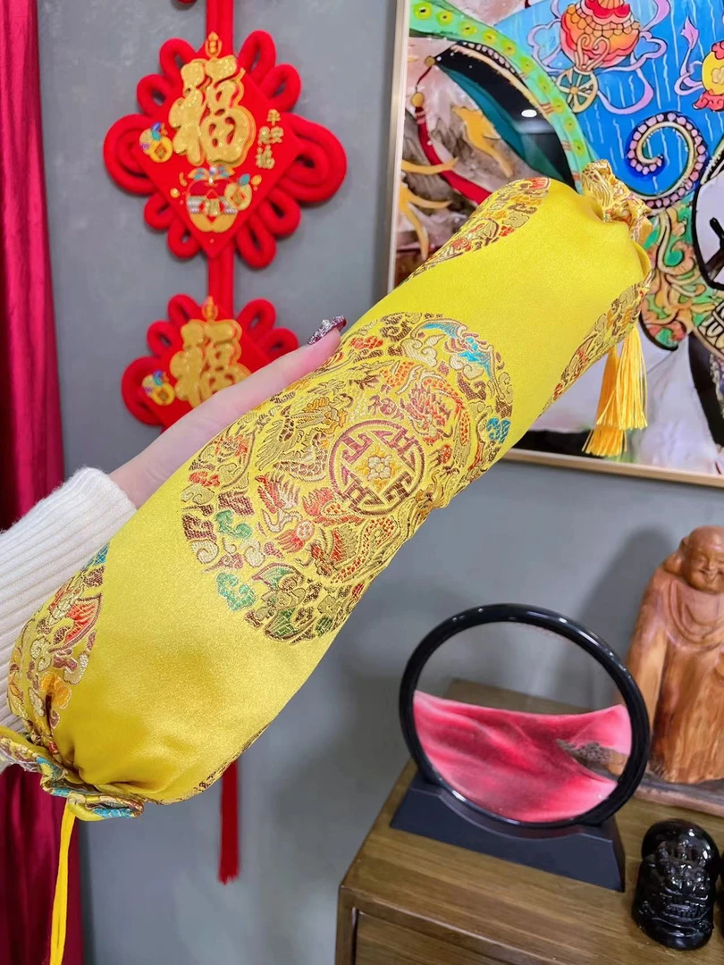 【新粉必备】高档沉沉刺绣护颈枕中国风