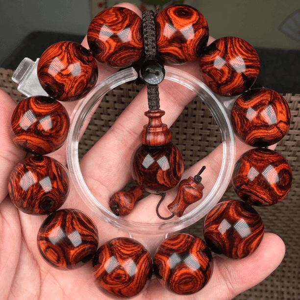2.0帝王黄鬼脸对眼纹！花梨一物一拍