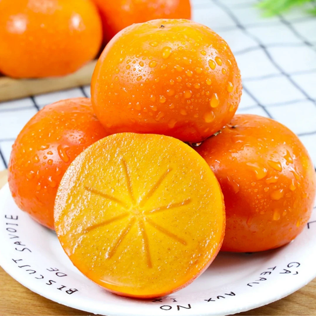 【坏果包赔】阳丰巧克力脆柿子4.5-5斤当季新鲜水果脆甜硬柿子【ZY】