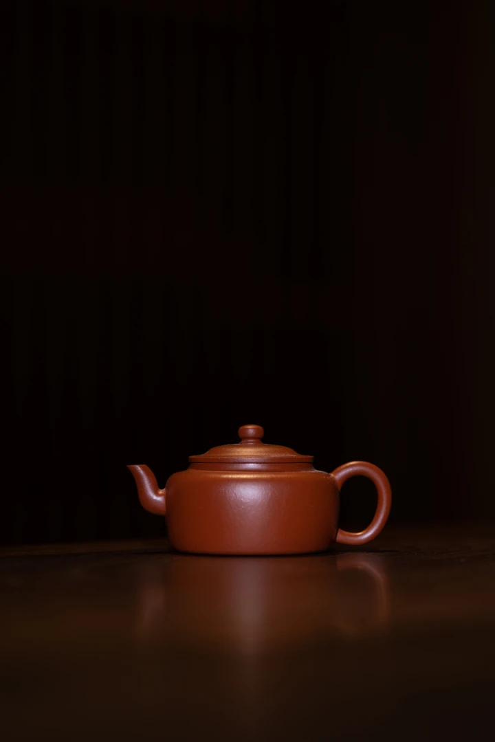 钦欣慕古笠帽红泥小容量泥壶紫砂壶160cc