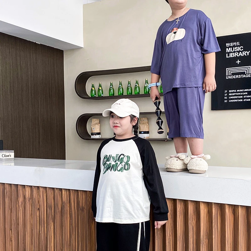 【微瑕介意勿拍】胖童装加肥加大大码T恤中大童上衣打底F3TX4910-1