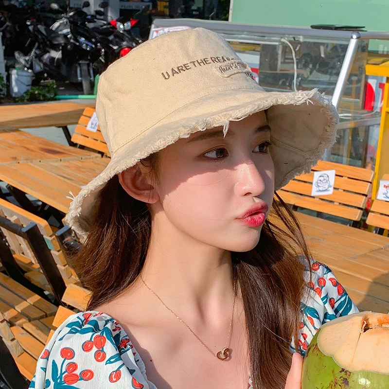 渔夫帽子女士防晒帽遮阳帽太阳帽夏季薄款春夏天韩版百搭日系潮牌