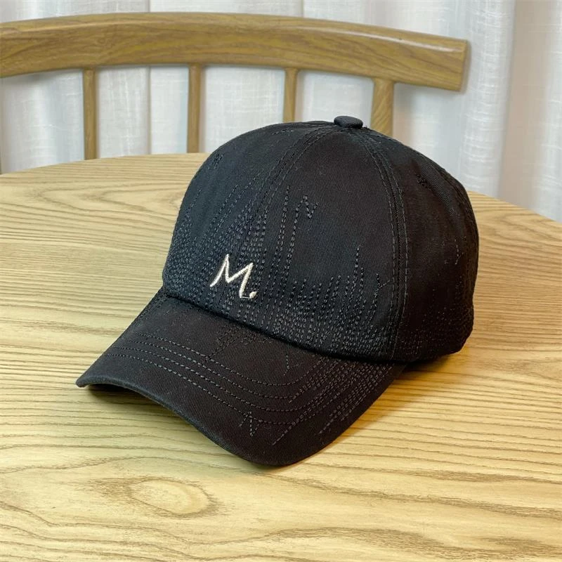 春秋季时尚百搭新款棒球帽女显脸小韩版刺绣小头围情侣鸭舌帽子潮