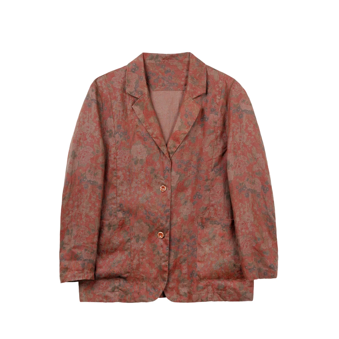 秋冬宽松外套女2023新款复古中式长袖休闲上衣RA1180