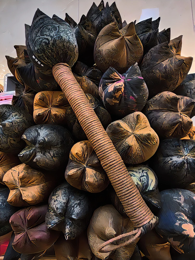 养生兮||桑蚕丝香云纱老料敲打锤经络锤拍打敲颈椎（颜色随机）国风