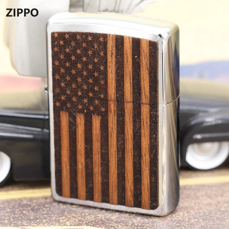 ZIPPO正品打火机复古木质系列木纹男士简单经典大气个性防风