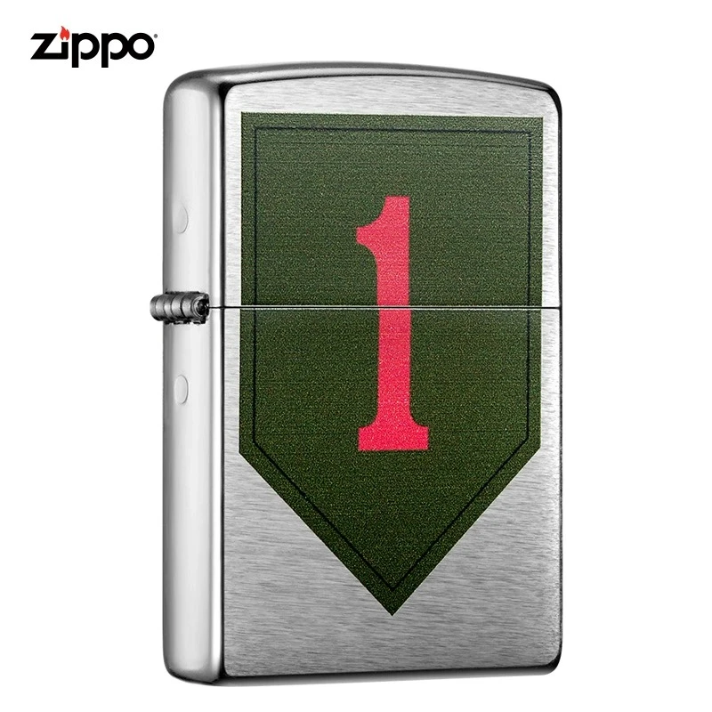 【永争第一】ZIPPO正品美军系列拉丝工艺打火机复古周年纪念日礼物