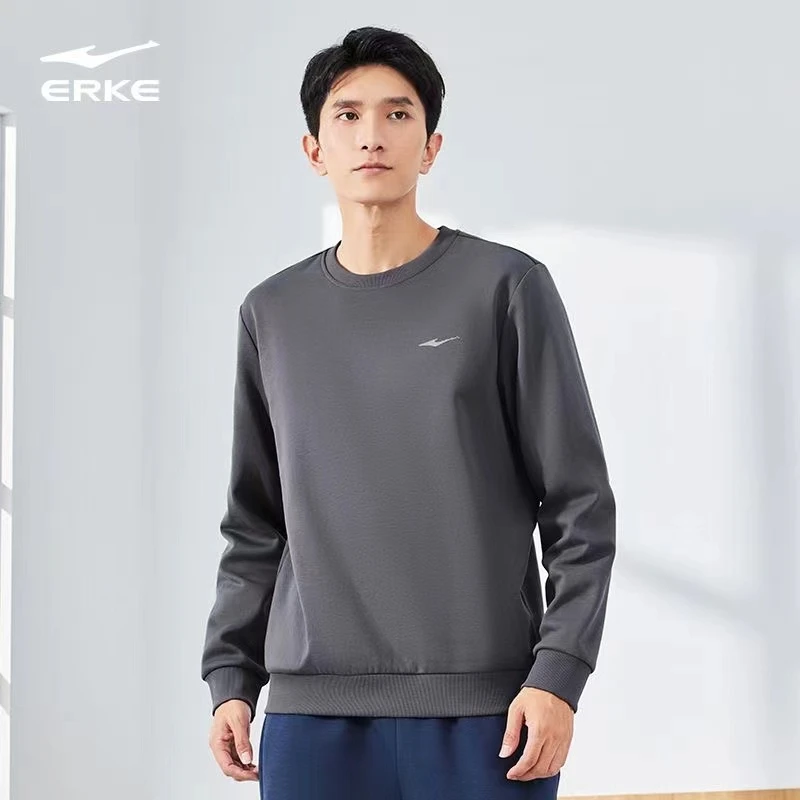 鸿星尔克2024款秋冬圆领加厚卫衣-51224301069-qw-xa