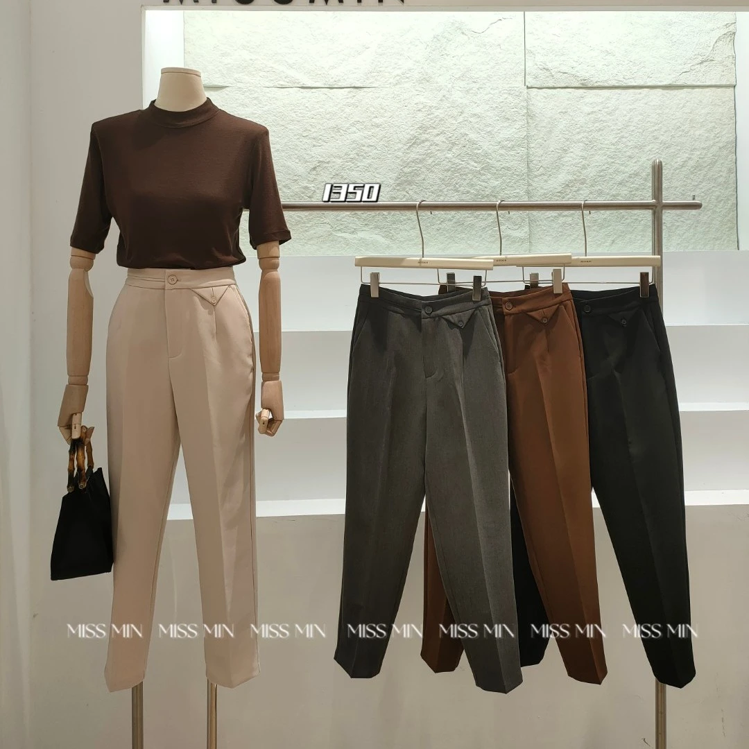 【MISS MIN】1350   倒三角小脚直筒裤