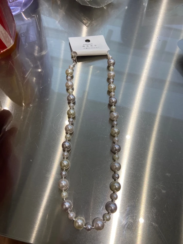 铜合金仿珍珠项链 心姐推荐 378 浅色混彩项链