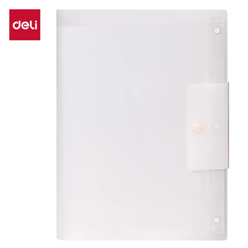 Deli/得力得力PQ326-20连中三元20页活页A3试卷册透明