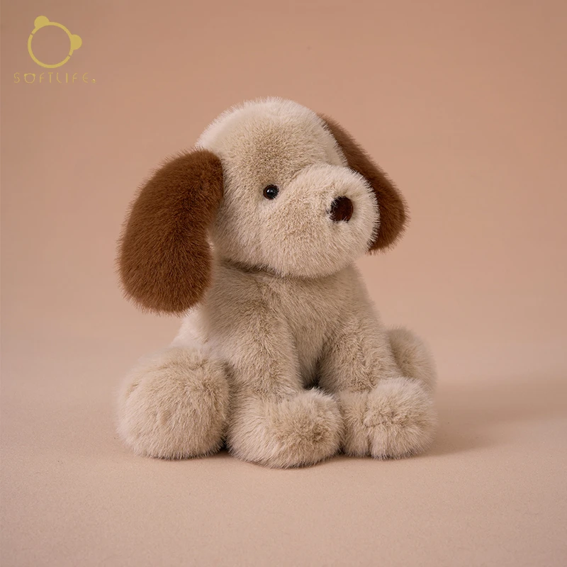 softlife小狗毛绒玩偶安抚玩具儿童陪伴公仔女孩布娃娃生日礼物