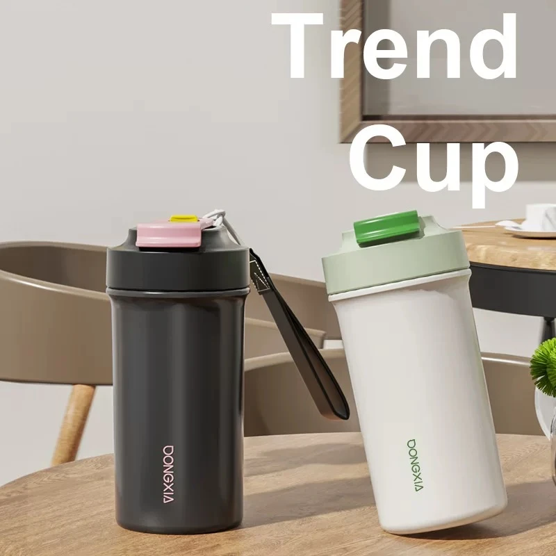 【晶晶乱炸拼手速】冬夏温佳双饮咖啡保温杯316不锈钢简约水杯27