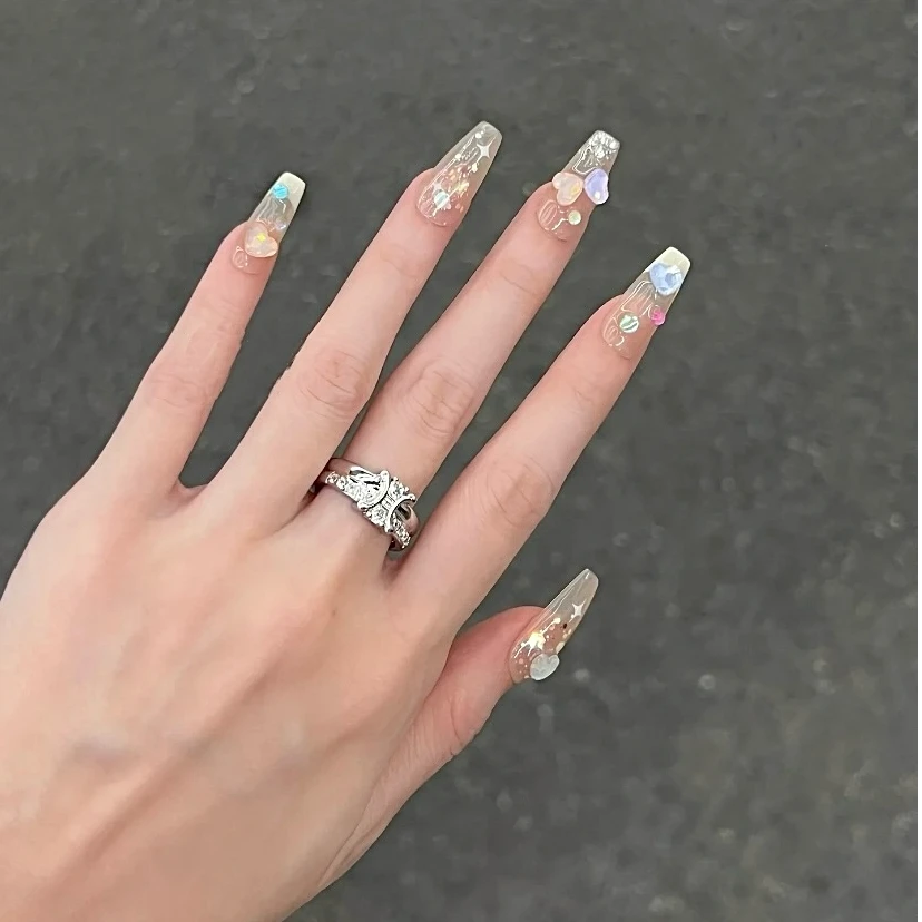 钛钢合成锆石戒指 银色凯戒