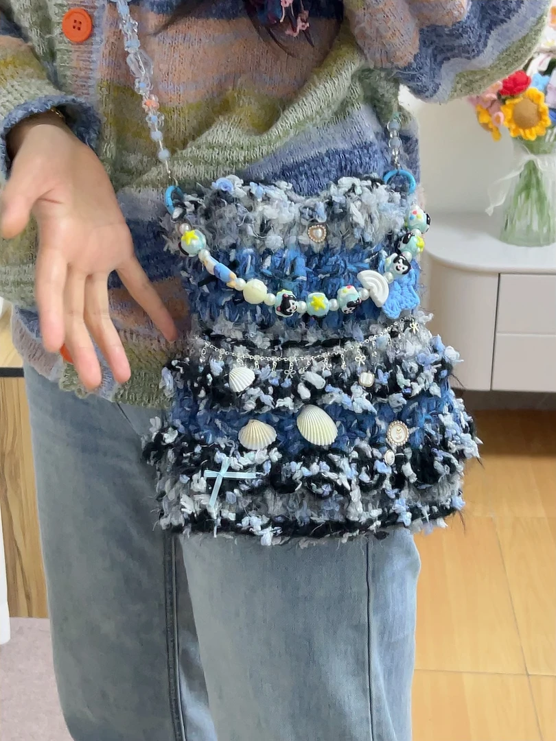 小众设计 纯手工钩织裙子包包 成品现货