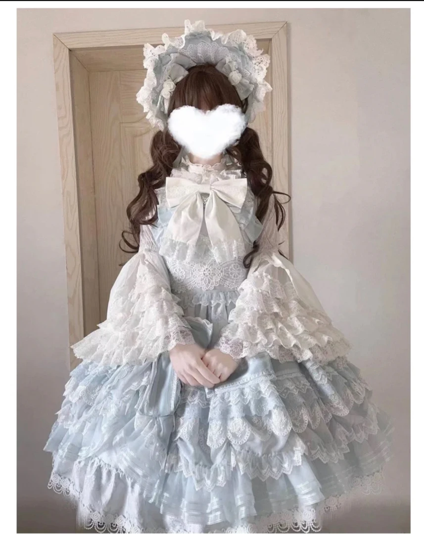 【莉莉娅心事】现货秒发Lolita华丽姬袖lolita蝴蝶结内搭衬衫