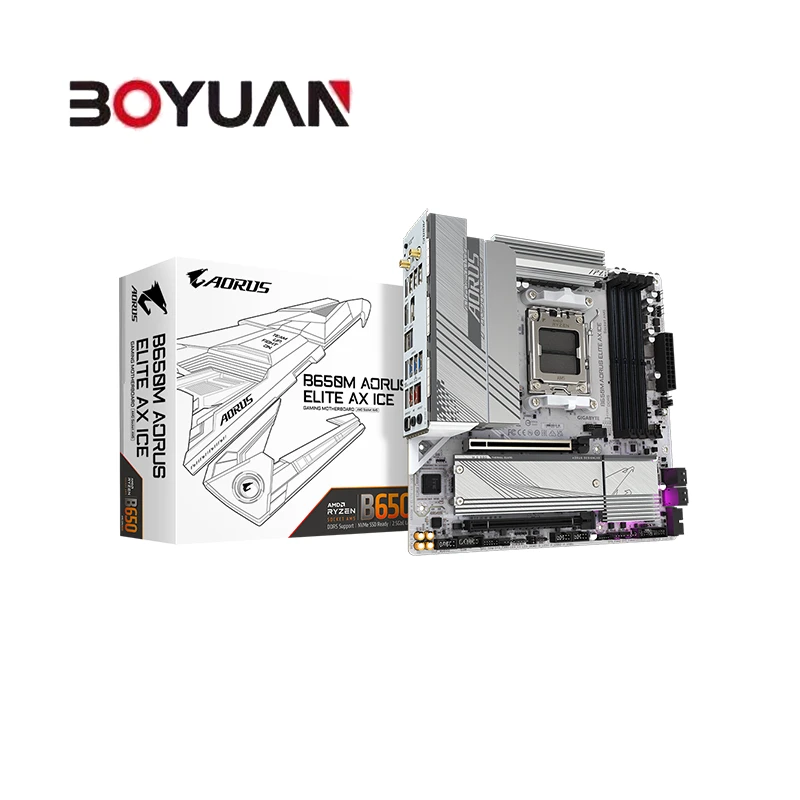 Gigabyte/技嘉 GA B650M AORUS ELITE AX ICE 冰雕 全新 游戏电竞