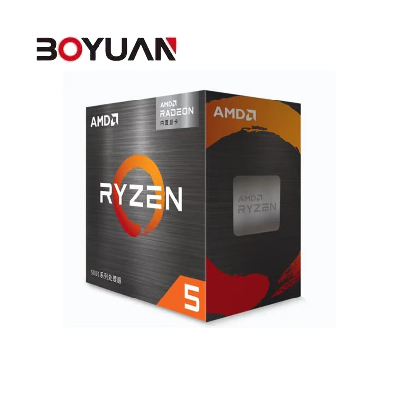 AMD 锐龙 R5 5600G 7nm 盒装 AM4 商务 办公 集显 CPU 处理器