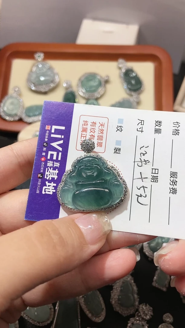 【闪购商品】翡翠颈饰未镶嵌天然翡翠A货21