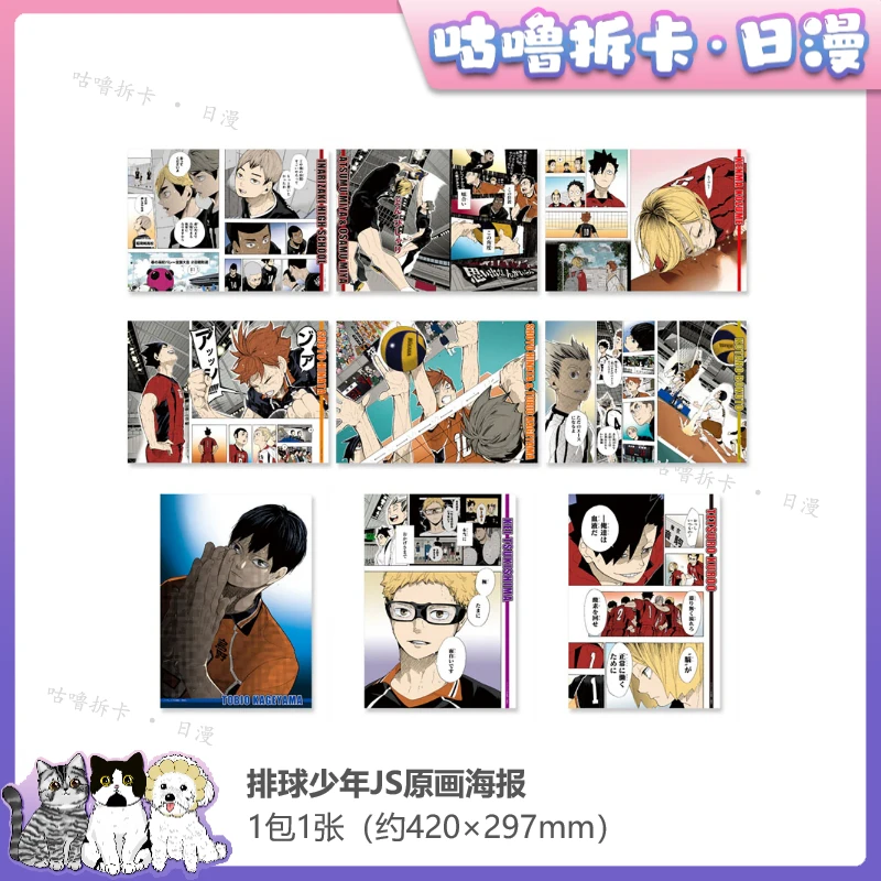 【拆包】排球少年 JS原画海报 约420×297mm 日谷盲盒直播间代拆