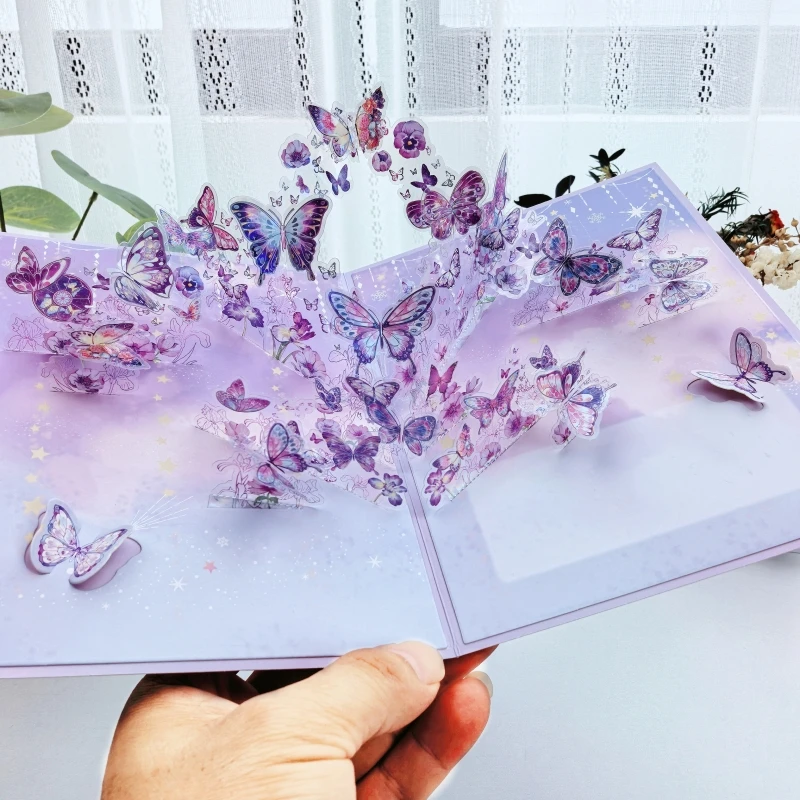 圣诞节贺卡遇光闪闪创意七夕礼物小众高级感送女友生日卡片送老师