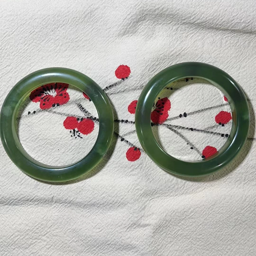 【杨总福利】蛇纹石玉未镶嵌多样性随机发一个定制手镯002